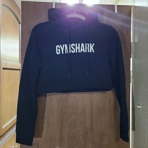Gymshark Cropped Hoodie XS Black